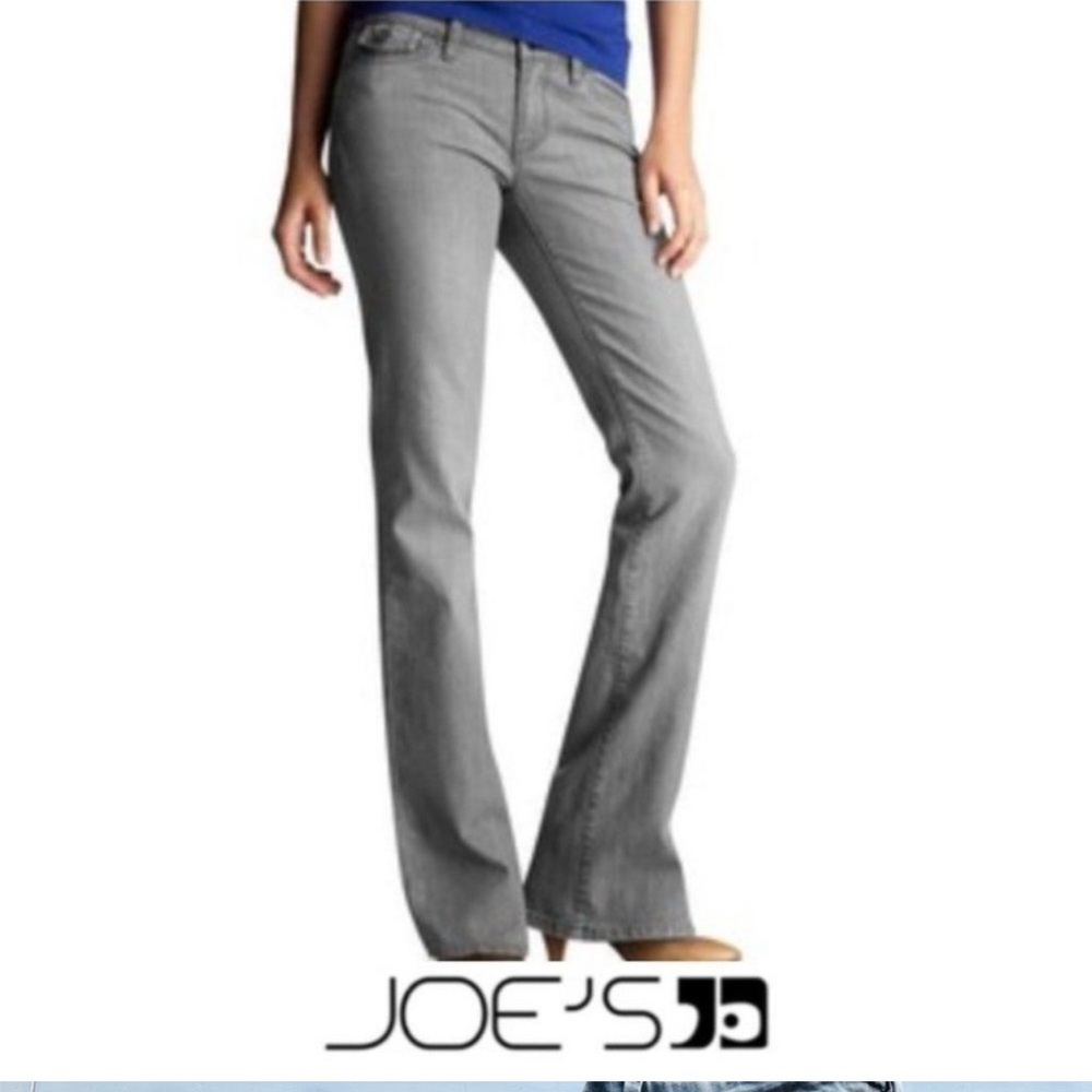 JOES JEANS Muse Fit Denim Mia Gray Wash Bootcut Low Rise Flare Classic